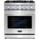 Cosmo 4 Piece, 36" Range 36" Range Hood 24" Dishwasher & Refrigerator COS-4PKG-218 - Image 2