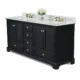 Ancerre Audrey 72" Bathroom Vanity Set in Black Onyx with 24" Mirrors VTSM-AUDREY-72-BO-CW-GD - Image 2