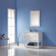 Altair Remi 36" Single Bathroom Vanity Set in White and Carrara White Marble Countertop with Mirror 532036-WH-CA - Image 2