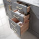 Altair Ivy 72" Double Bathroom Vanity Set in Gray and Carrara White Marble Countertop with Mirror 531072-GR-CA - Image 3