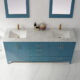 Altair Sutton 72" Double Bathroom Vanity Set in Royal Green and Carrara White Marble Countertop with Mirror 541072-RG-CA - Image 8