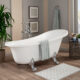 Altair Geneva 69" x 30" Clawfoot Soaking Acrylic Bathtub 50169-BAT-WH-C - Image 2
