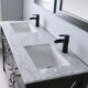 Altair Maribella 60" Double Bathroom Vanity Set in Rust Black and Carrara White Marble Countertop with Mirror 535060-RL-CA - Image 2