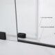 Vinnova Villena  68" W x 78" H Rectangle Single Sliding Frameless Shower Enclosure in Matt Black 312068+36P-MB - Image 4