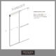 Vinnova Spezia 48" W x 76" H Rectangle Double Sliding Frameless Shower Enclosure in Brushed Nickel 301048+36P-BN - Image 12