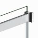 Vinnova Spezia 48" W x 76" H Rectangle Double Sliding Frameless Shower Enclosure in Brushed Nickel 301048+36P-BN - Image 4