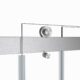 Vinnova Spezia 48" W x 76" H Rectangle Double Sliding Frameless Shower Enclosure in Brushed Nickel 301048+36P-BN - Image 5