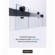 Vinnova Spezia 56" W x 76" H Rectangle Double Sliding Frameless Shower Enclosure in Brushed Nickel 301056+36P-BN - Image 13
