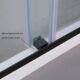 Vinnova Spezia 56" W x 76" H Rectangle Double Sliding Frameless Shower Enclosure in Matt Black 301056+36P-MB - Image 8