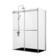 Vinnova Spezia 56" W x 76" H Rectangle Double Sliding Frameless Shower Enclosure in Polished Chrome 301056+36P-PC
