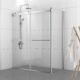 Vinnova Spezia 56" W x 76" H Rectangle Double Sliding Frameless Shower Enclosure in Polished Chrome 301056+36P-PC - Image 3