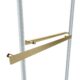 Vinnova Spezia 64" W x 76" H Rectangle Double Sliding Frameless Shower Enclosure in Brushed Gold 301064+36P-BG - Image 5