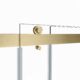 Vinnova Spezia 64" W x 76" H Rectangle Double Sliding Frameless Shower Enclosure in Brushed Gold 301064+36P-BG - Image 6