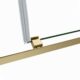 Vinnova Spezia 64" W x 76" H Rectangle Double Sliding Frameless Shower Enclosure in Brushed Gold 301064+36P-BG - Image 7