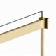 Vinnova Spezia 64" W x 76" H Rectangle Double Sliding Frameless Shower Enclosure in Brushed Gold 301064+36P-BG - Image 8
