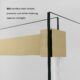 Vinnova Spezia 64" W x 76" H Rectangle Double Sliding Frameless Shower Enclosure in Brushed Gold 301064+36P-BG - Image 9
