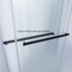 Vinnova  Spezia 64" W x 76" H Rectangle Double Sliding Frameless Shower Enclosure in Matt Black 301064+36P-MB - Image 12