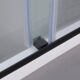 Vinnova  Spezia 64" W x 76" H Rectangle Double Sliding Frameless Shower Enclosure in Matt Black 301064+36P-MB - Image 4