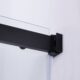 Vinnova  Spezia 64" W x 76" H Rectangle Double Sliding Frameless Shower Enclosure in Matt Black 301064+36P-MB - Image 6