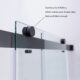 Vinnova Spezia 68" W x 76" H Rectangle Double Sliding Frameless Shower Enclosure in Matt Black 301068+36P-MB - Image 9
