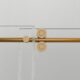Vinnova Massa 60" W x 76" H Single Sliding Frameless Shower Door in Brushed Gold 302060-SS-BG - Image 4