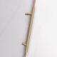 Vinnova Massa 60" W x 76" H Single Sliding Frameless Shower Door in Brushed Gold 302060-SS-BG - Image 6