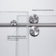 Vinnova Massa 60" W x 76" H Single Sliding Frameless Shower Door in Brushed Gold 302060-SS-BG - Image 9