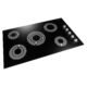 Cosmo 36" Electric Ceramic Glass Cooktop with 5 Burners, Dual Zone Elements, Hot Surface Indicator Light and Control Knobs COS-365ECC - Image 5