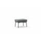Whiteline Modern Living - Yarrow Chair and Ottoman CH1734-GRY - Image 3