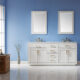 Altair Ivy 72" Double Bathroom Vanity Set in White and Carrara White Marble Countertop with Mirror 531072-WH-CA - Image 3
