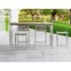 Whiteline Modern Living - Stone Outdoor Barstool BS1597-WBAC