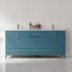 Altair Sutton 72" Double Bathroom Vanity Set in Royal Green and Carrara White Marble Countertop with Mirror 541072-RG-CA - Image 3