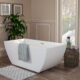 Altair Montague 59" x 30" Freestanding Soaking Acrylic Bathtub 50959-BAT-WH-F - Image 3