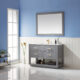 Altair Remi 48" Single Bathroom Vanity Set in Gray and Carrara White Marble Countertop with Mirror  532048-GR-CA - Image 3