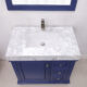 Altair Jardin 36" Single Bathroom Vanity Set in Jewelry Blue and Carrara White Marble Countertop with Mirror  539036-JB-CA - Image 3