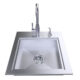 Sunstone 20" ADA Compliant Sink with Cover & Hot/Cold Faucet ADASK20 - Image 3