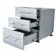 Sunstone Designer Series 23" Height Multi-Configurable Triple Drawer with Self-Leveling Legs DE-TD23 - Image 2