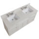 Altair 61" Stone effects Vanity Top in Milano White with White Sink 66061S-CTP-SW - Image 3