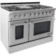 NXR SC4811 48" Natural Gas Range & RH4801 Under Cabinet Hood Bundle, Stainless Steel SC4811RHBD - Image 3