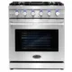 Cosmo 4 Piece, 30" Gas Range 30" Range Hood 24" Dishwasher & Refrigerator COS-4PKG-234 - Image 2