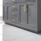 Altair Ivy 72" Double Bathroom Vanity Set in Gray and Carrara White Marble Countertop with Mirror 531072-GR-CA - Image 4