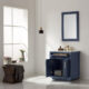 Altair Ivy 30" Single Bathroom Vanity Set in Royal Blue and Carrara White Marble Countertop with Mirror  531030-RB-CA - Image 3