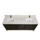 Altair 73" Stone effects Vanity Top in Milano White with White Sink 61SF73-MW-CTP - Image 3