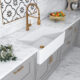 Altair Trento Glossy White Ceramic Rectangular 33" L x 19.7" W Vessel Bathroom Sink  271033-KS - Image 3
