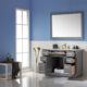 Altair Ivy 48" Single Bathroom Vanity Set in Gray and Carrara White Marble Countertop with Mirror  531048-GR-CA - Image 3