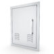 Sunstone Signature Series 14" x 20" Left Swing Vertical Beveled Frame Single Access Doors Vented BA-VDVL1420 - Image 3