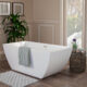 Altair Montague 67" x 32" Freestanding Soaking Acrylic Bathtub 50967-BAT-WH-F - Image 3