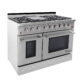 NXR SCD4811 48" Natural Gas Dual Fuel Range & RH4801 Under Cabinet Hood Bundle, Stainless Steel  SCD4811RHBD - Image 3