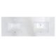 Altair 61" Stone effects Vanity Top in Aosta White with White Sink 65061-CTP-AW - Image 2