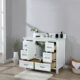Altair Isla 42" Single Bathroom Vanity Set in White and Carrara White Marble Countertop with Mirror 538042-WH-AW - Image 11